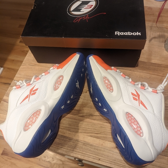 Reebok Question Low Patent Toe Orange - Picture 6 of 8